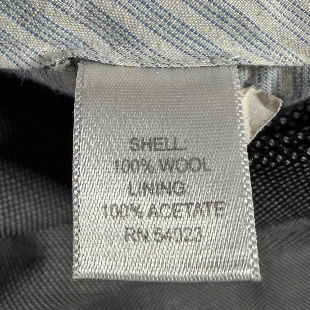 Banana‎ Republic Dress Pants Mens 35x32 Grey Tailored Slim Fit 100% Wool READ